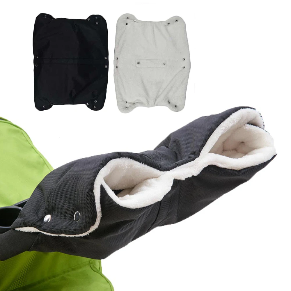 

Winter Baby Stroller Gloves Warm Stroller Hand Muff Waterproof Fleece Kids Pushchair Hand Cover Mittens Baby Pram Accessories