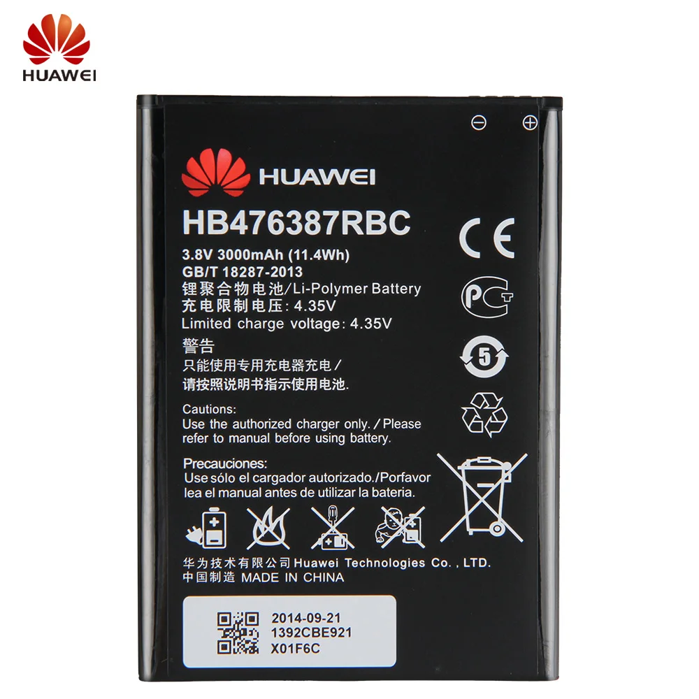 Оригинальный запасной аккумулятор Huawei HB476387RBC для Honor 3X Pro B199 G750 оригинальный