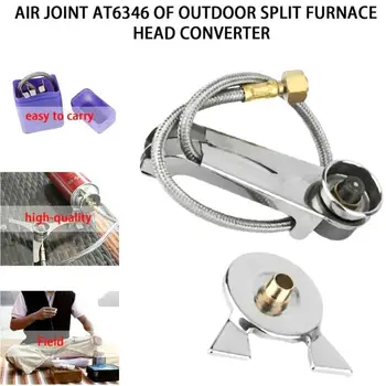 

Outdoor Camping Stove Fittings Conversion Head Triangular Multi-cylinder Connector Adaptor Camp Furnace Converter Connector