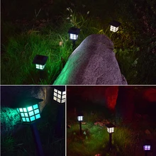 2 шт. Солнечный маленький дом лужайка лампа во дворе сад открытый светодиодный светильник на лужайке солнечный светильник s декоративная лампа