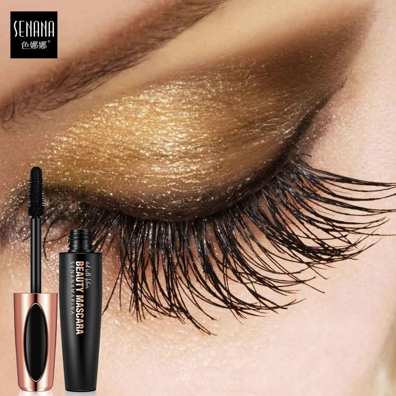 

SENANA Black Carbon Mascara Volume Supple Curling Lash Extension Makeup Thick Long Darker Eyelash No Tie Knot Quick dry Comestic