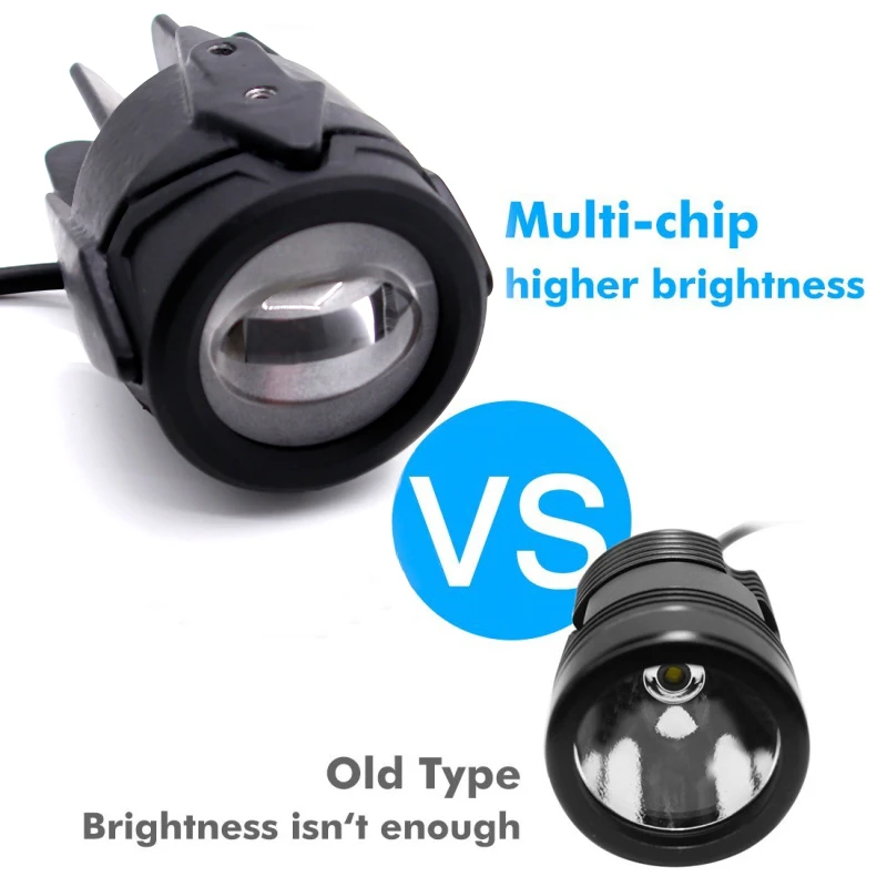 2 шт. Универсальный светодиодный противотуманный фонарь для вождения мотоцикла