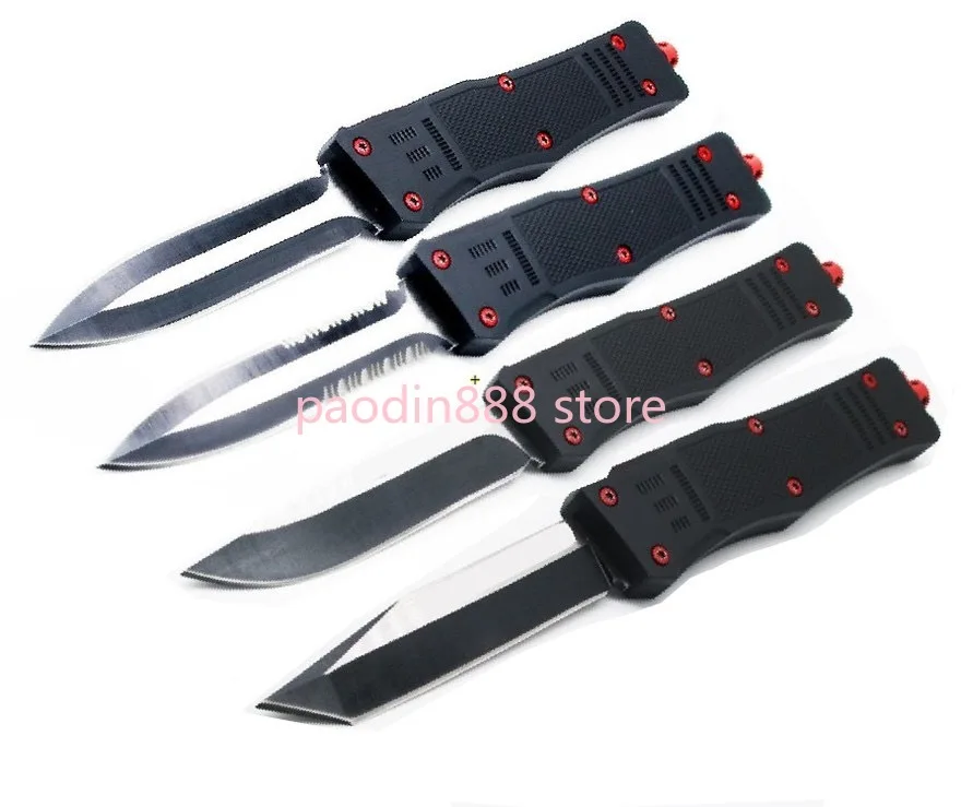 A161 Red Devil Demon with Kydex Dual Action Tactical Rescue Folding Pocket Fixed Blade Knife Fishing EDC Survival Multi Tool | Инструменты