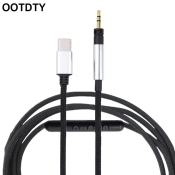 

3.5 mm to TYPE-C plug Replacement Audio Cable For Sennheiser Momentum Momentum 2.0 Cable Cords With Mic