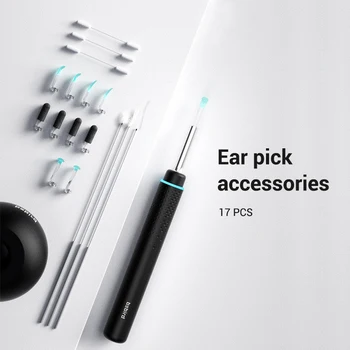 

Smart Visual Ear Stick Set In-Ear Cleaning Endoscope 300W Ear Picker Tool Set with Accessories MSU88