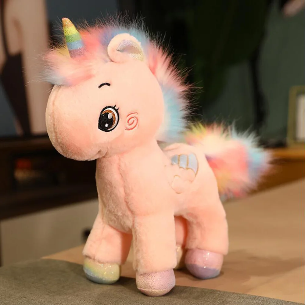 Cute Pink Unicorn Girl Birthday Christmas Gift Children Stuffed Plush Toy Two Style