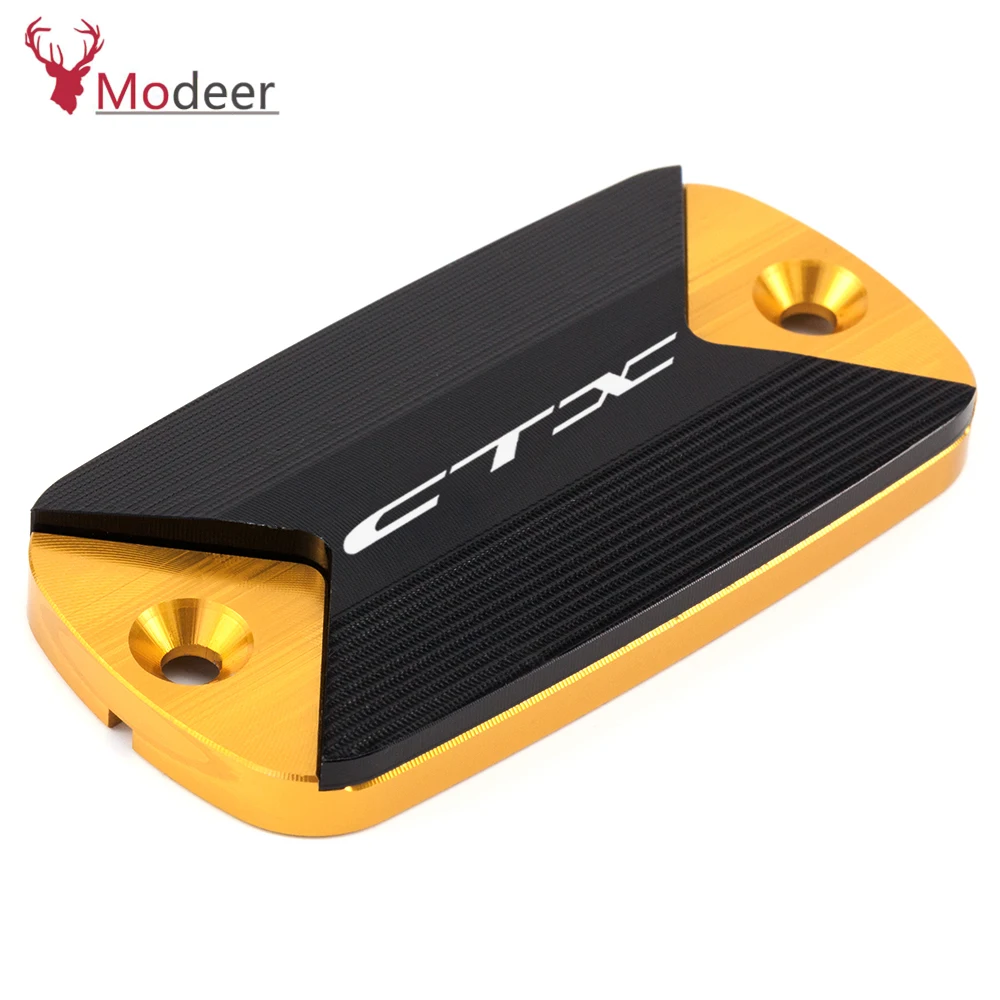 For Honda CTX 700 700N 1300 CXT700 CTX1300 2014 2015 2016 Logo (CTX) CNC Motorcycle Front Brake Fluid Reservoir Cap Cover (10)