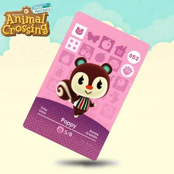 

052 Poppy Animal Crossing Card Amiibo Cards Work for Switch NS 3DS Games