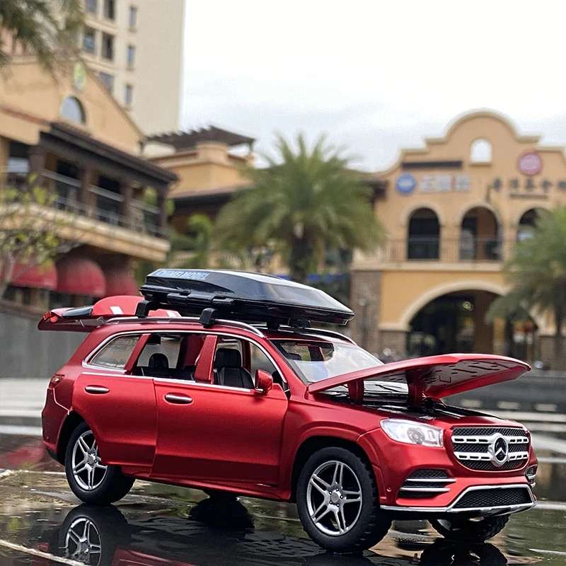 1:32 GLS GLS580 SUV Alloy Car Model Diecasts Metal Toy Vehicles Car Model Simulation Sound and Light Collection Childrens Gifts 4