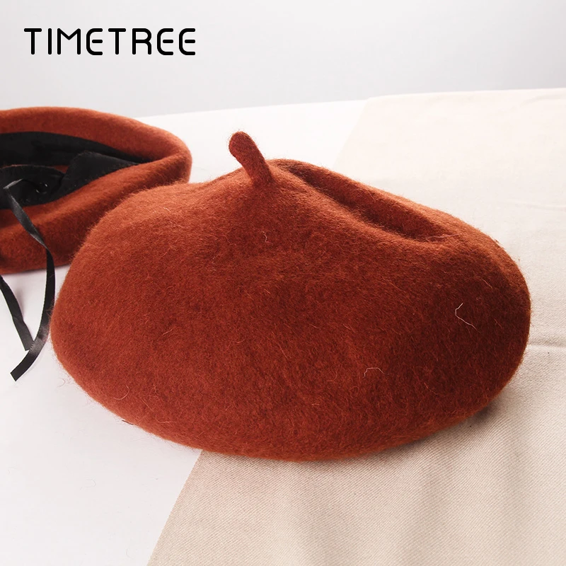 Новинка осенне зимние облегающие шапки милые женские береты шерстяная шапка