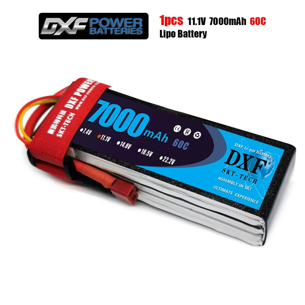 Литий-полимерный аккумулятор DXF 3S 11 1 В 7000 мАч 60C MAX 120C для радиоуправляемой машины