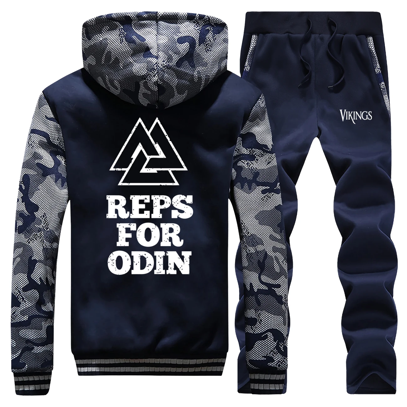 Reps for odin, мужская толстовка с капюшоном+ спортивные штаны, костюм, Viking Legend, зимние теплые толстовки+ штаны, комплект из 2 предметов, мужская повседневная куртка