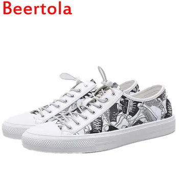 

Newest Men's Sneakers Camouflage Printed Shoes Mixed Color Casual Shoes Men Designers Flats Shoes Male Lace Up Chaussures