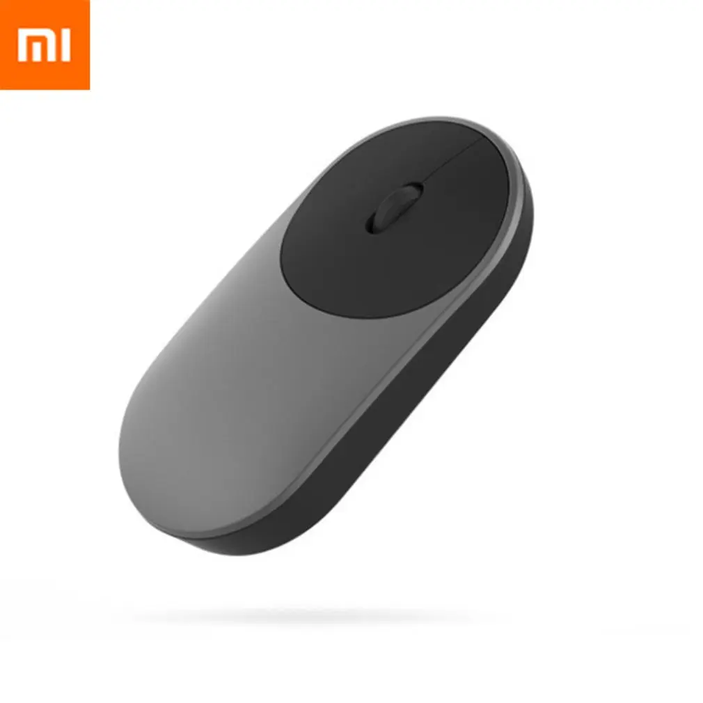 Оригинальная Xiaomi mi беспроводная мышь портативные игровые мыши Alu mi nium Сплав ABS Материал 2,4 ГГц WiFi Bluetooth 4,0 управление подключение - Цвет: black