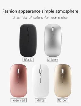 

V8 2.4G Wireless Game Mouse Rechargeable Charging Mouse Ultra-Thin Silent Office Notebook USB Receiver Mice Mouse