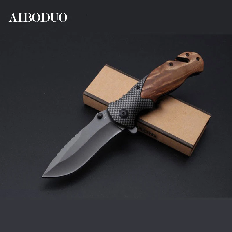 

Carabiner Knife Outdoor With Box Parcel Survive Fold Pare Blade Camp Multi Tool Fruit Package Peel Pocket Peeler Razor Sharp