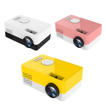 

New Portable Mini Projector 1080P Support 23 languages AV USB SD Card USB Mini Home Projector Portable Pocket Beamer PK J9
