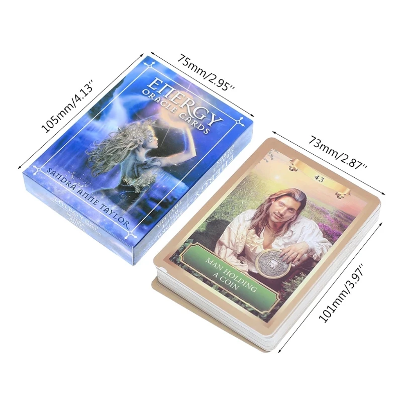 Energy Oracle Cards English Version Tarots 53-Card Deck Divination Party Board Game Drop Shipping |