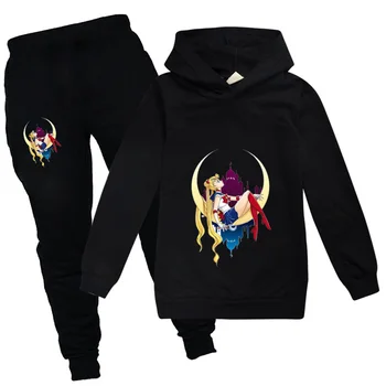 

Toddler Boy Clothes Cotton Sailor Moon Kids Girls Halloween Thanksgiving Gift Childrens Clothing Set Boutique Outfits