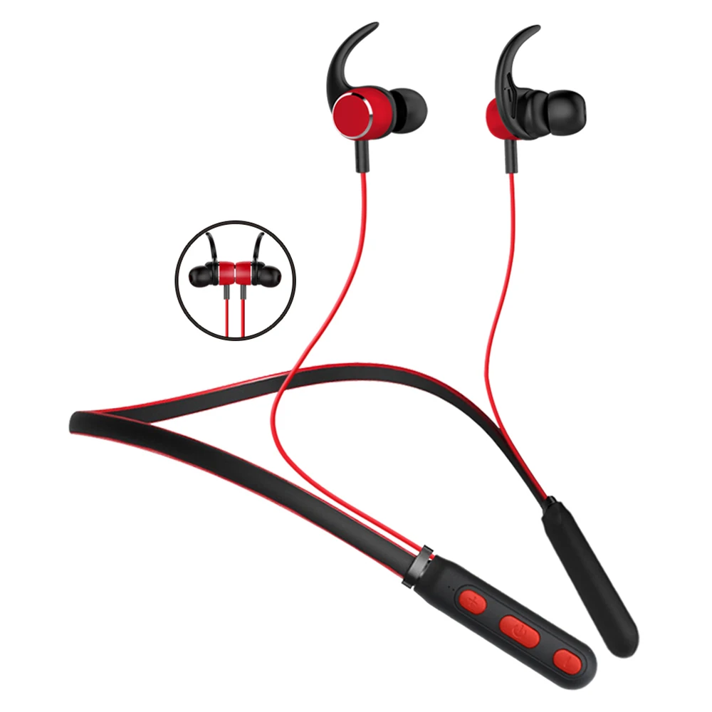 

Stereo Sound Magnetic Bluetooth Earphone Sport Wireless Running Earphones with Microphone Ear Hook Headset for Phone Xiaomi