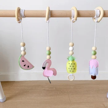 

Nordic Style Wooden Fitness Device Ornaments Newborn Baby Baby Fitness Frame Children's Educational Toys