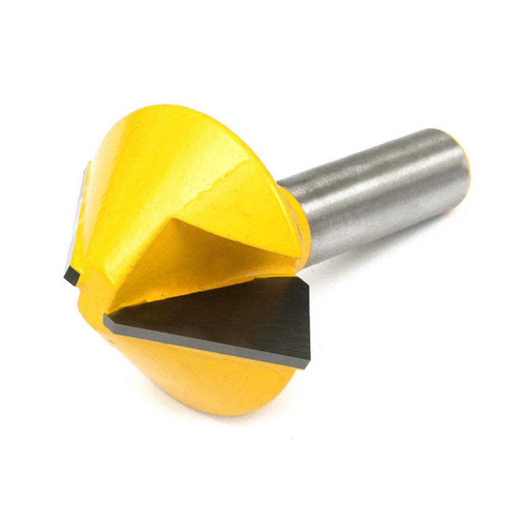 

Bird's Mouth Router Bit 1/2 Inch Shank Woodworking Milling Cutter Carbide Tipped Professional Router for Wood Surface Polishing