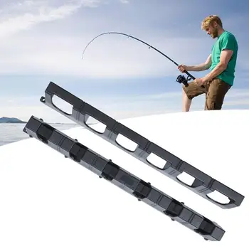 

Booms Fishing WV2 Vertical 6-Rod Rack Fishing Pole Holder Rod Holders Wall Mount Modular for Garage