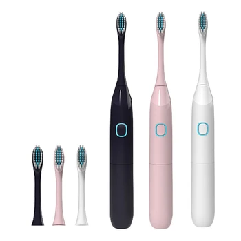 

Portable Sonic Electric Toothbrush Teeth Whitening Oral Hygiene Dental Care AA Battery Operated With 2Pc Replacement Brush Heads