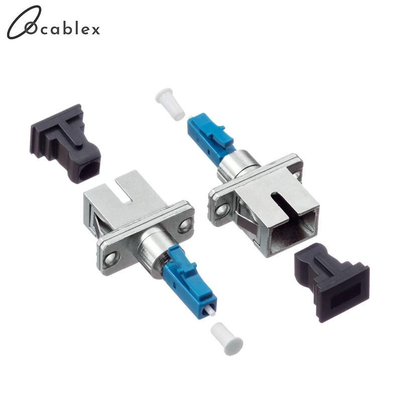 2 шт./лот SC Female to LC Male для оптического FiberSingle Mode волоконно оптический адаптер LC/UPC