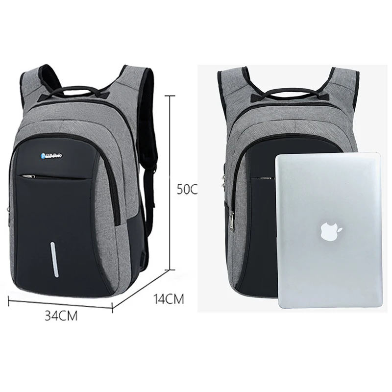 Business Backpack Men's Backpack Trend Travel Casual Female Middle School Student Schoolbag Simple Fashion Computer Bag