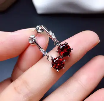 

Garnet Earring Natural And Real Garnet Earring 925 sterling silver Fine jewelry Garnet Earring