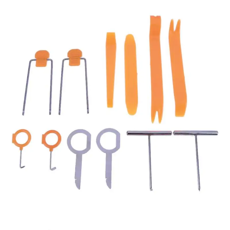 

12pcs/set Car Radio Door Clip Panel Trim Dash Audio Removal Open Installer Pry Tool For Auto Vehicle for Audio Removal Pry