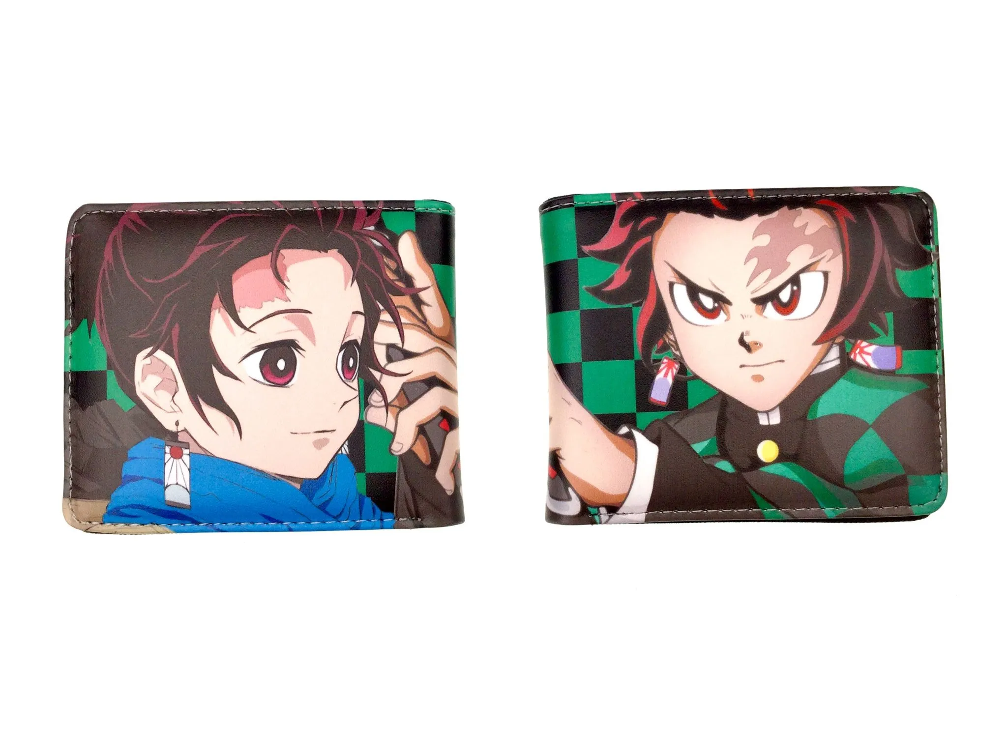 wallet purse Anime Wallet Demon Slayer Kimetsu No Yaiba Tanjiro Kamado Short Purse With Coin Pocket Wallets best of sale