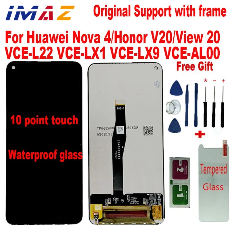 Imaz Original Lcd For Huawei Nova 4 Honor V20/view 20 Lcd Display Touch  Screen Digitizer For Huawei Nova4 Pct-al10 Pct-l29 Lcd - Mobile Phone Lcd  Screens - AliExpress