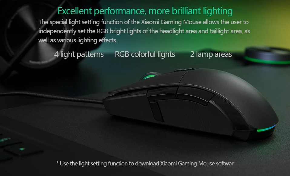 Original Xiaomi Wireless Gaming Mouse 7200DPI RGB Backlight Game Optical Rechargeable 32-bit ARM USB 2.4GHz Computer Mouse (14)