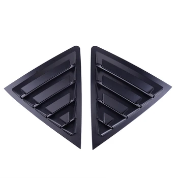 

2pcs Rear Quarter Panel Window Side Louvers Vent Trim Matt Black ABS Fit for Toyota Corolla 2014 2015 2016 2017 2018