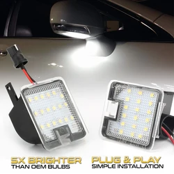 Lampe de bienvenue CANBUS LED sous miroir, 2x, pour Ford Focus MK3 MK2 Mondeo MKIV MKV Kuga c max Escape s max 