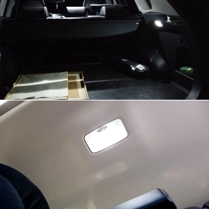 Автомобильный белый светодиодный светильник для ремонта интерьера, комплект лампочек для Toyota RAV4
