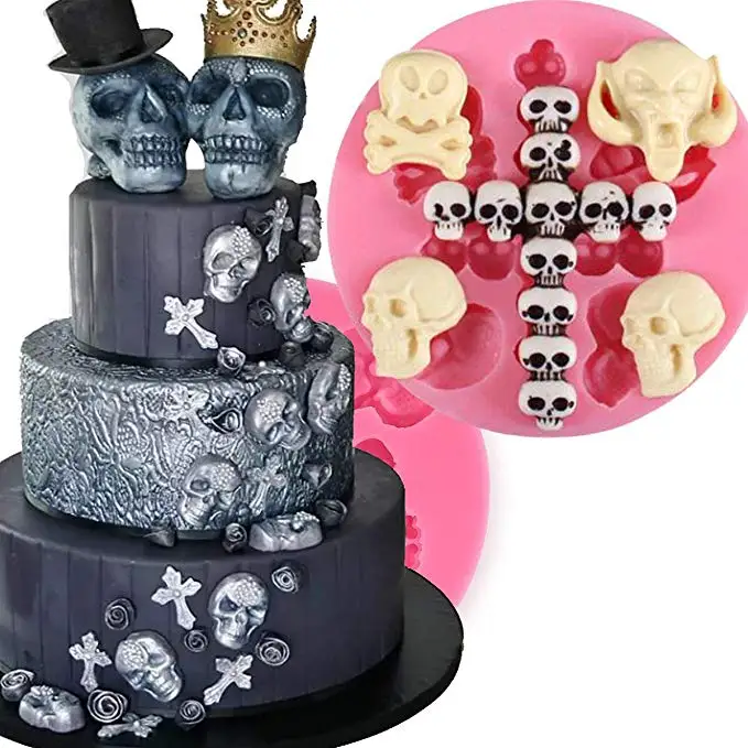Силиконовые формы для украшения торта Хэллоуина Sugarcraft Fondant инструменты шоколада