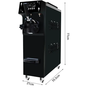 

Popular professional stainless steel ice cream machine counter top soft ice cream machine price has seven colors