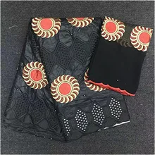 Лидер продаж в африканском стиле Getzner ткань с камни парча в Гвинейском стиле высокое качество хлопковый Базен Riche ткань 5+ 2 м