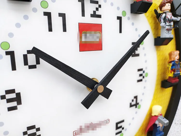 12 дюймов DIY бесшумные настенные часы с героями мультфильмов супер герой Мститель