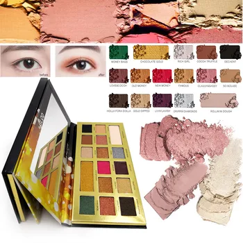 

Cosmetic Matte Eyeshadow Cream Makeup Palette Shimmer Set 16 Colors Eyeshadow Pearlescent Matte Eyeshadow Palette