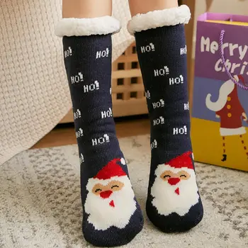 

Women Plush Lining Fuzzy Soft Christmas Slipper Stockings QL Sale