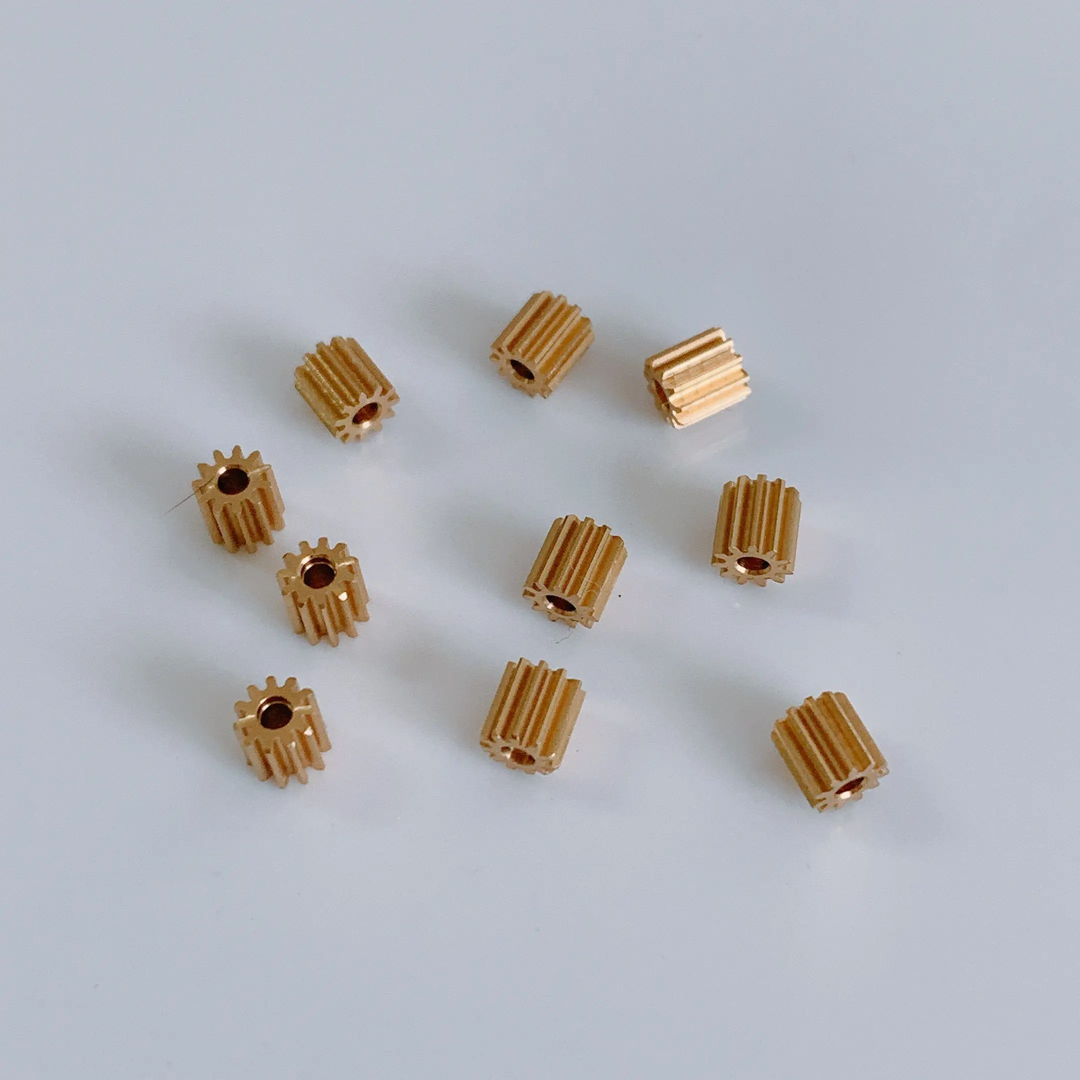10X 0.3M 11T copper gear 1.5mm hole diameter DIY gear Thickness 2mm or 4mm