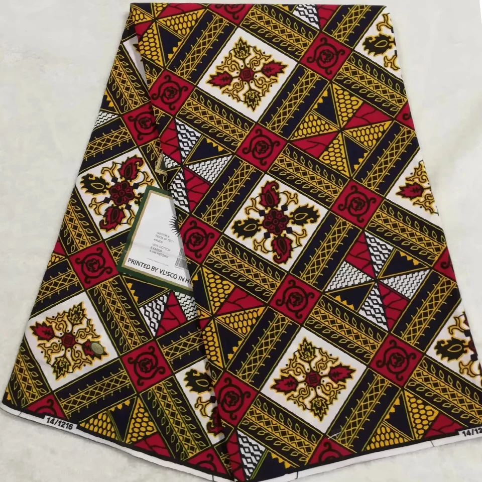 Mitex Печать Ткани Хлопчатобумажные для изготовления платьев юбки/африканские ткани Kitenge ткани африканская Pagne DF-77