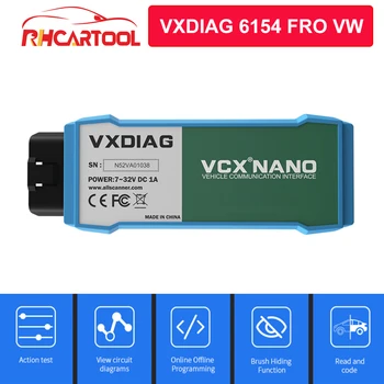 

VXDIAG 6154 Full Chip ODIS V5.1.6 WiFi 6154 5054A OBD2 Diagnostic Tool For Audi For Skoda Better Than 5054A OKI