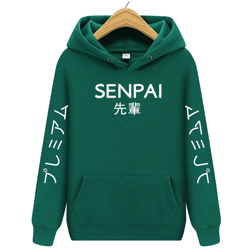 Лидер продаж, модная Японская уличная одежда, SENPAI, толстовка с капюшоном, несколько цветов, мужские и женские толстовки, пуловер, sudadera hombre