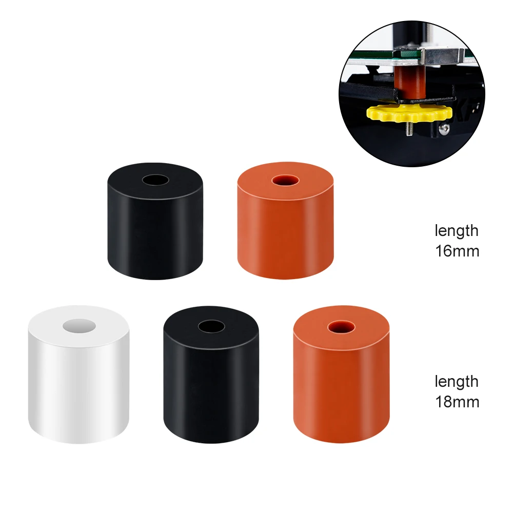 Ramps-espaçador Sólido de Silicone de Alta Temperatura Coluna de Nivelamento de Cama Quente Peças de Impressora 3d Cr10 Cr10s Ender3 Pro Mk3