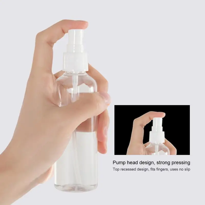 Refillable Bottles Travel Transparent Plastic Atomizer Empty Small Spray Bottle 30/50/100ml Toxic Free Safe Accessories Dropship